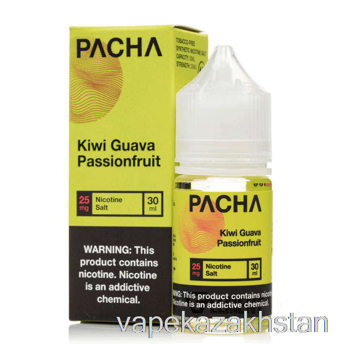 Vape Kazakhstan Kiwi Guava Passionfruit - Pacha Salts - 30mL 50mg
